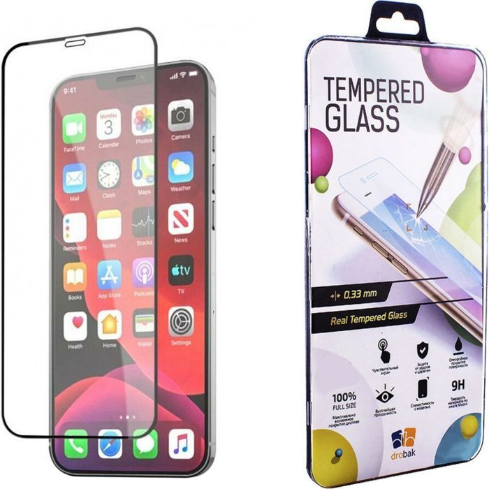 Стекло защитное Drobak Apple iPhone 13 mini Frame A+ Фото