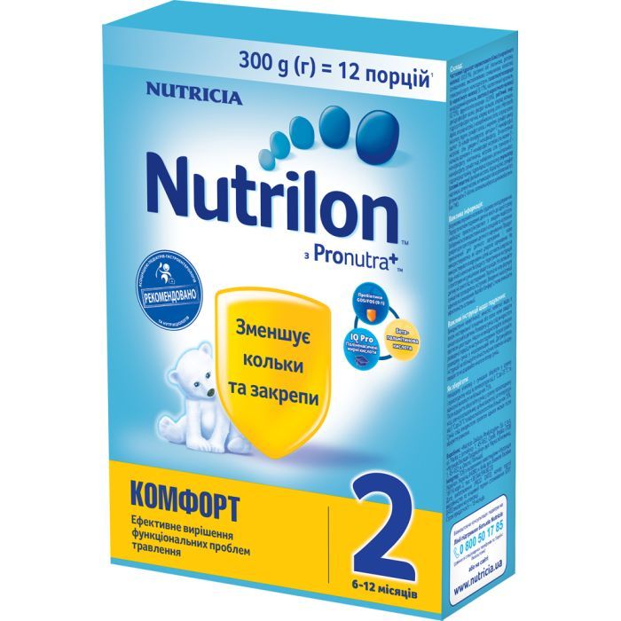 Детская смесь Nutrilon 2 Комфорт молочна 300 г Фото