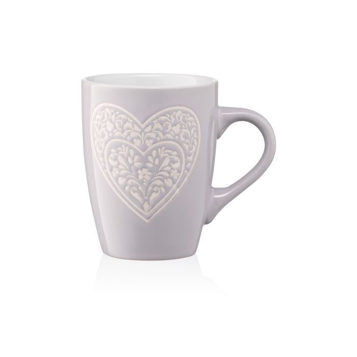 Чашка Ardesto Heart 330 мл Grey Фото