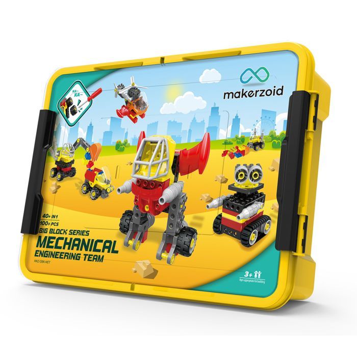 Конструктор Makerzoid Big Building Blocks-Mechanical Engineering Team Фото