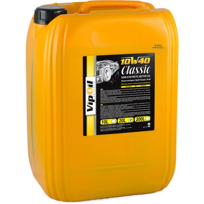 Моторное масло VIPOIL Classic 10W-40 SG/CD, 20л Фото