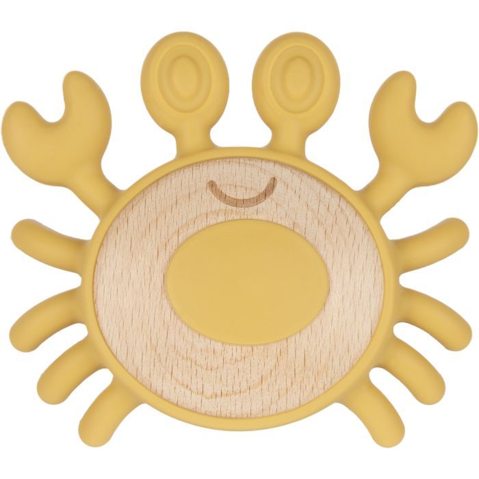 Прорезыватель Canpol babies деревянно-силиконовая Краб Фото