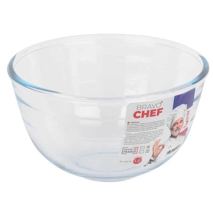 Салатник Bravo Chef Glass 1л Фото