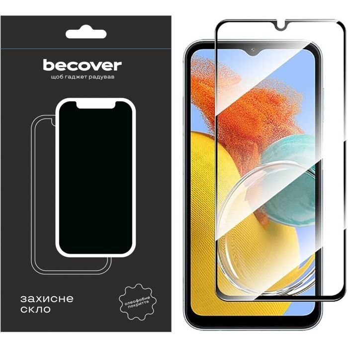 Стекло защитное BeCover Samsung Galaxy M14 5G SM-M146 Black Фото