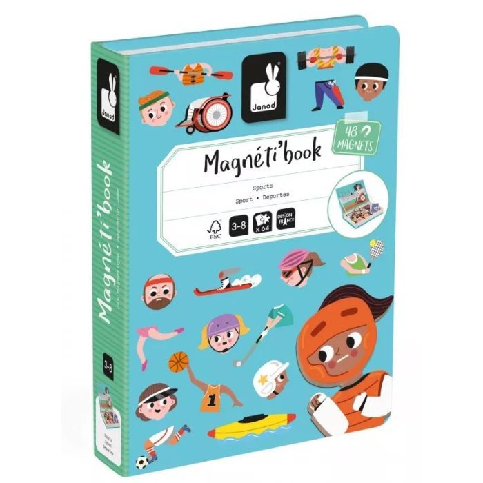 Развивающая игрушка Janod Магнітна книга Спорт Фото
