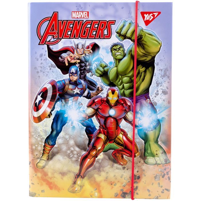 Папка для тетрадей Yes картонна В5 Marvel Avengers Фото