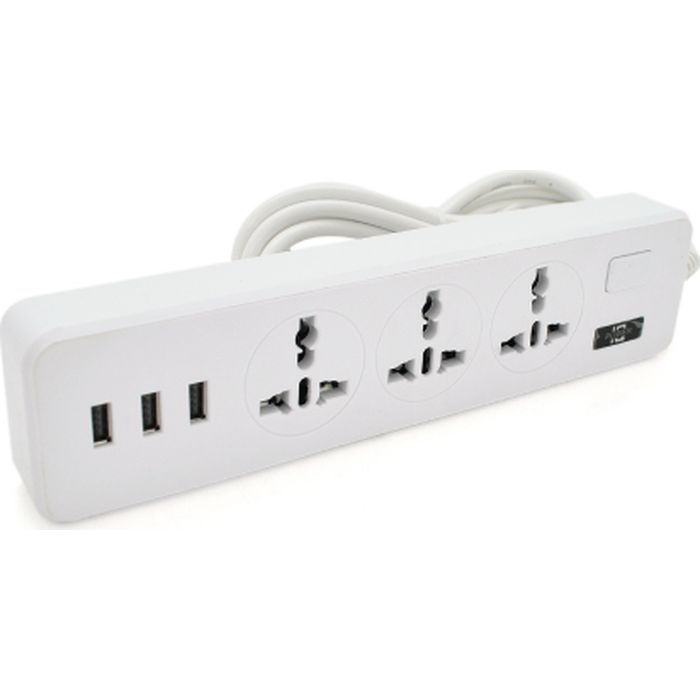 Сетевой фильтр питания Voltronic TВ-Т13, 3роз, 3*USB White Фото