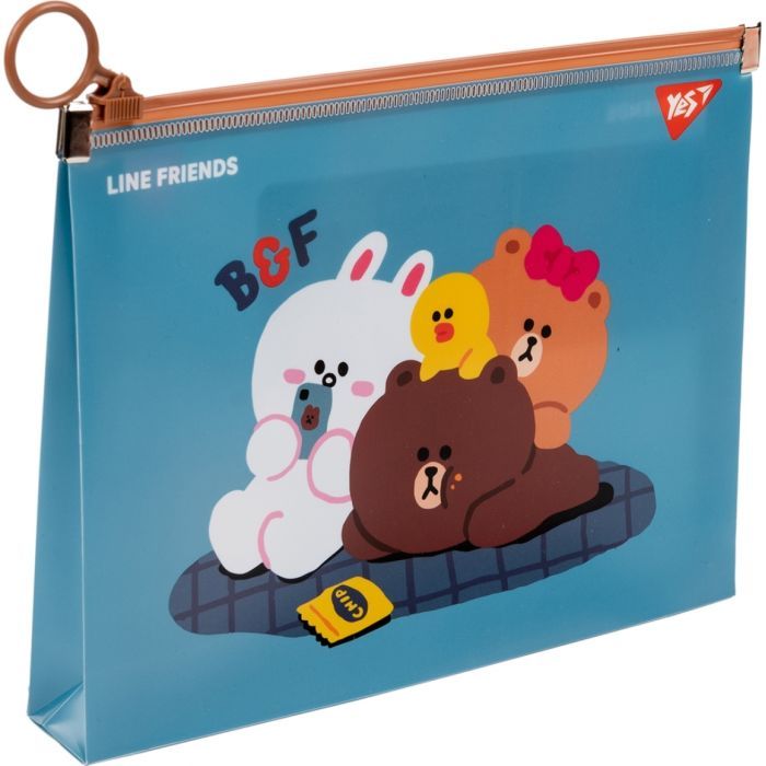 Папка на молнии Yes B6 Line Friends. Cony Фото