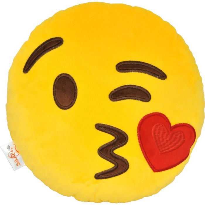 Мягкая игрушка Tigres Подушка - емоджі Kiss Фото
