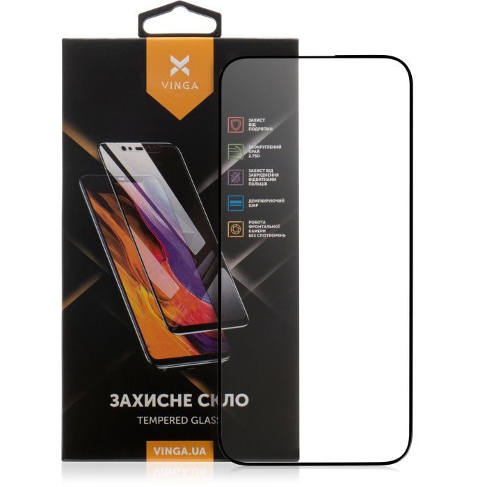 Стекло защитное Vinga Apple iPhone 15 Pro Max Фото