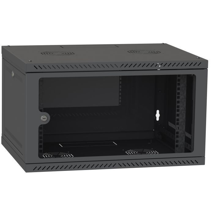 Шкаф настенный Ipcom 6U, 600*450, RAL9005 Фото