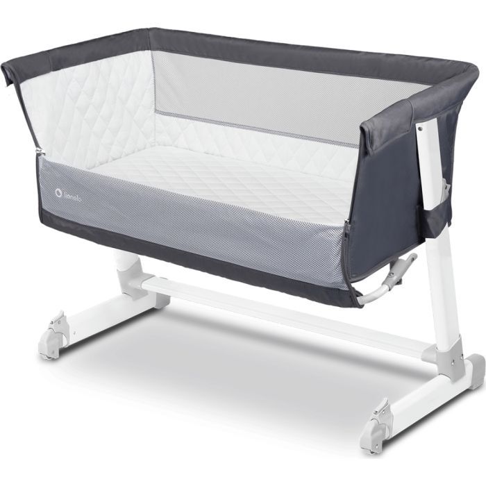 Кроватка Lionelo приставне Theo Dark Grey Фото 2