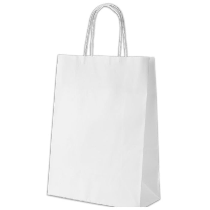 Подарочный пакет Куверт 100 Ecobag паперовий, 24х10х32 см білий Фото