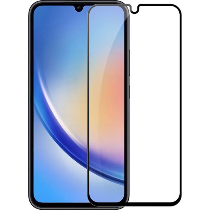 Стекло защитное PowerPlant Full screen Samsung Galaxy A34 Фото