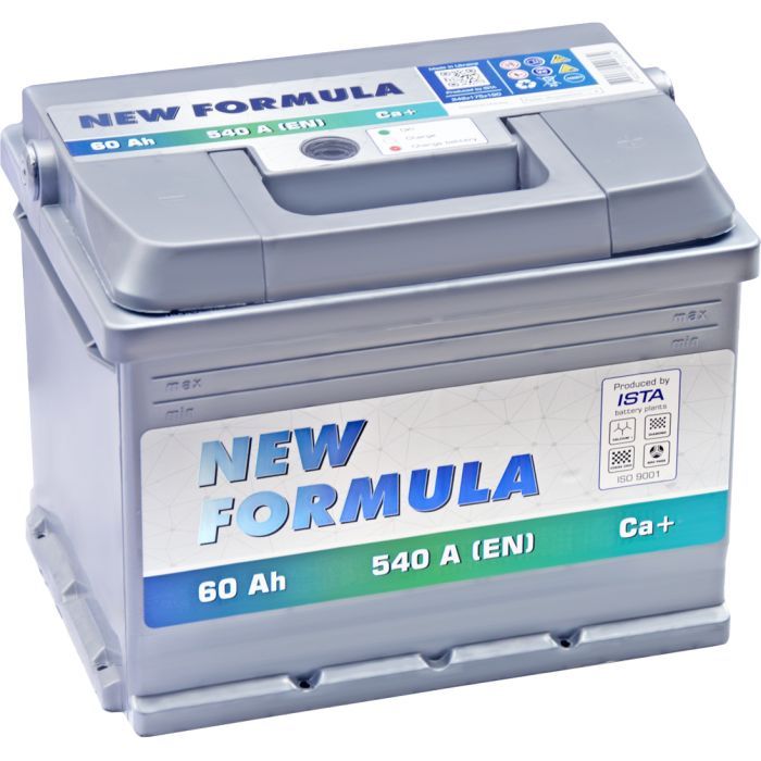 Аккумулятор автомобильный NEW FORMULA 60Ah Ев (-/+) 540EN Фото
