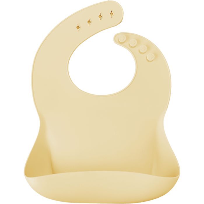 Нагрудничек MinikOiOi Basics-Bib силіконовий 100 (Mellow Yellow) Фото
