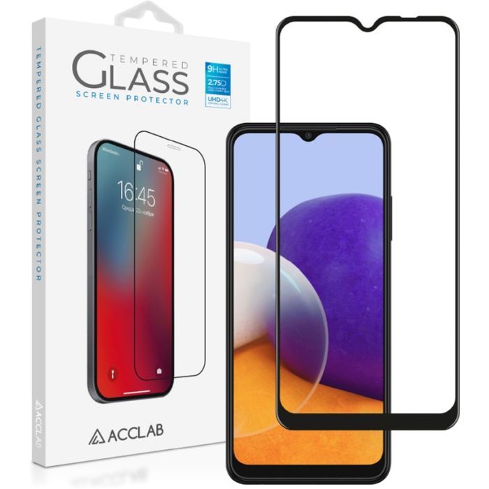Стекло защитное ACCLAB Full Glue Samsung A22 Фото