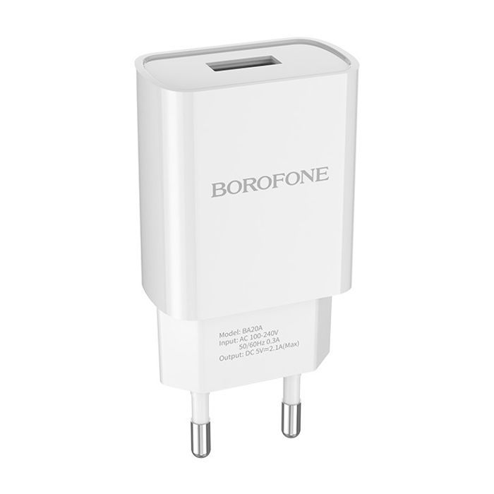 Зарядное устройство BOROFONE BA20A Sharp charger White Фото