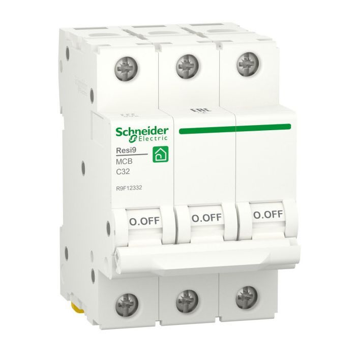 Автоматический выключатель Schneider Electric RESI9 6kA 3P 32A C Фото