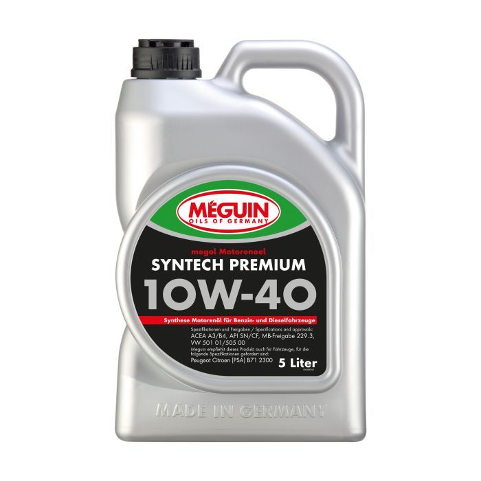 Моторное масло Meguin SYNTECH PREMIUM SAE 10W-40 5л Фото
