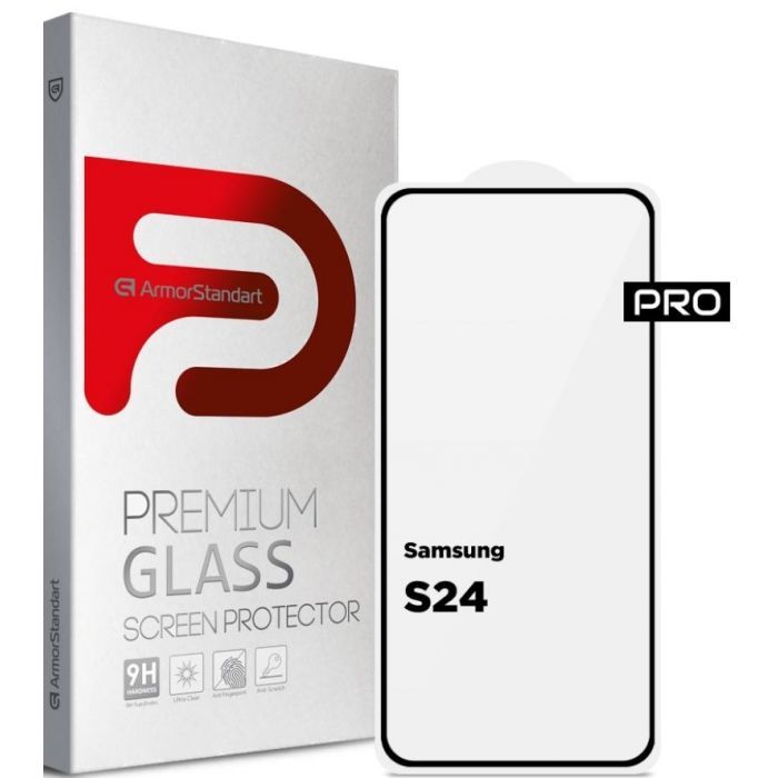 Стекло защитное Armorstandart Pro Samsung S24 Black Фото