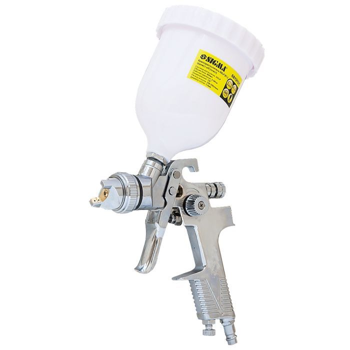 Краскопульт Sigma HVLP 1.3мм (хром) верхний бак, (пласт) Фото