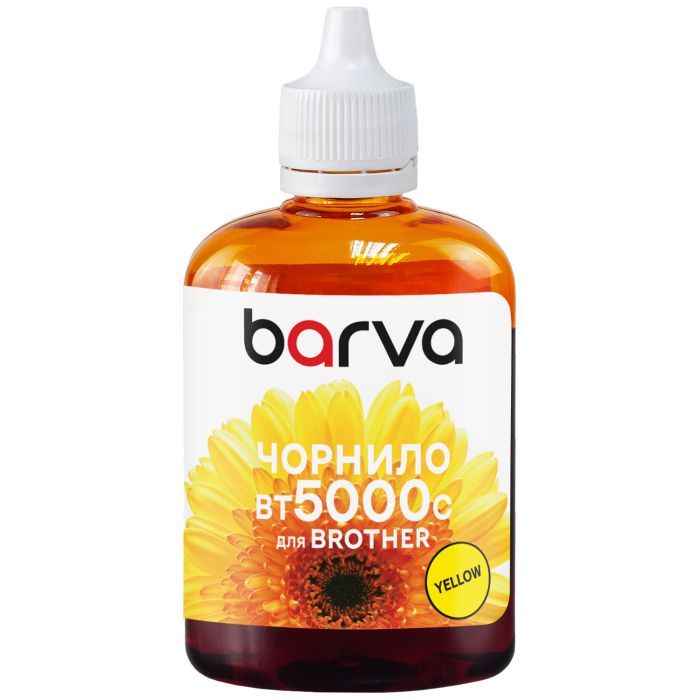 Чернила Barva Brother BT5000 100 мл Y Фото