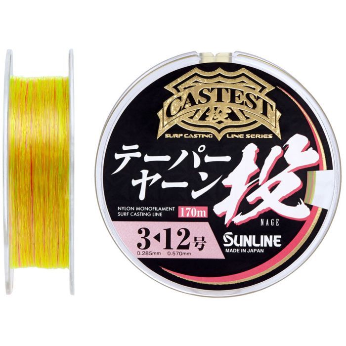 Леска Sunline Castest Tapered 220m конусна 0.285-0.570mm 6.0kg Фото