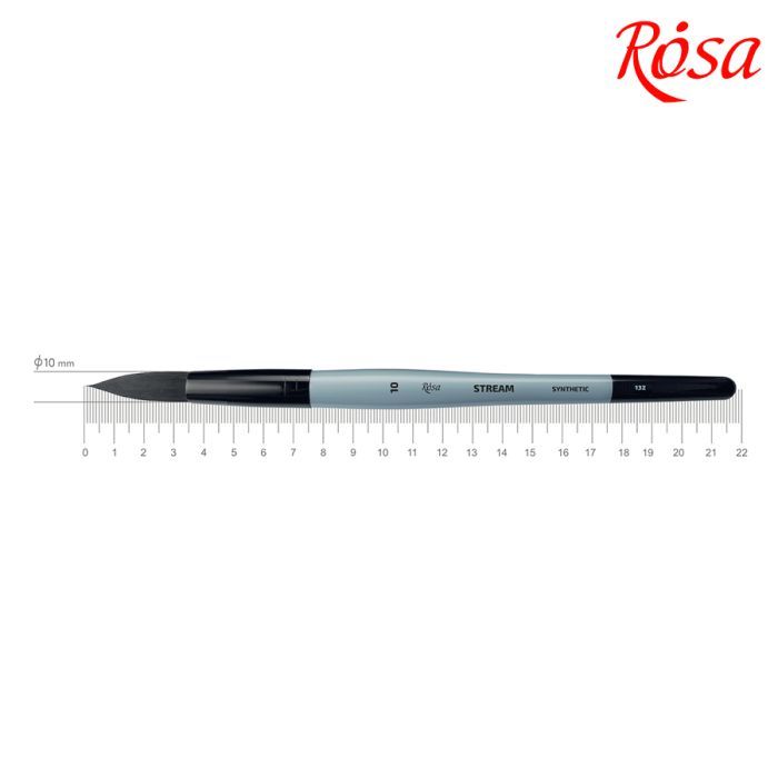 Кисточка для рисования Rosa Синтетика кругла, STREAM 132, № 10 Фото