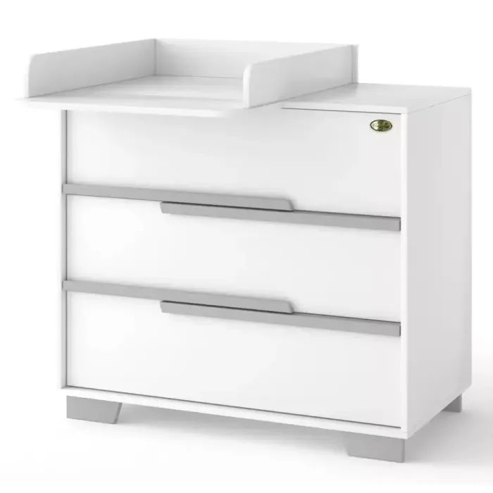 Комод-пеленатор Angelo Loft (бело-серый) 90х51х90 Фото