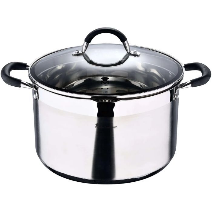 Кастрюля MasterPro Foodies collection висока з кришкою 4 л Фото