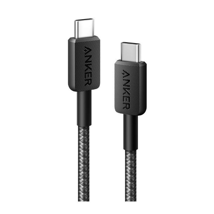 Дата кабель Anker USB-C to USB-C 0.9m 322 Black Фото