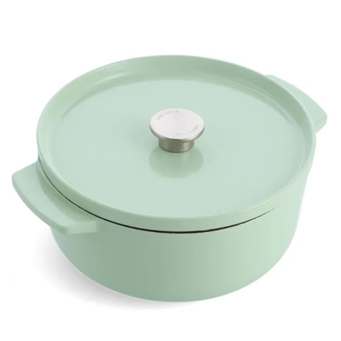 Кастрюля KitchenAid чавунна з кришкою 5,2 л Фісташкова Фото