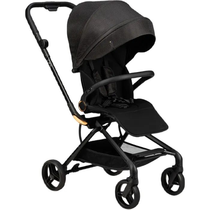 Коляска MoMi Adelle, черный с красным Фото