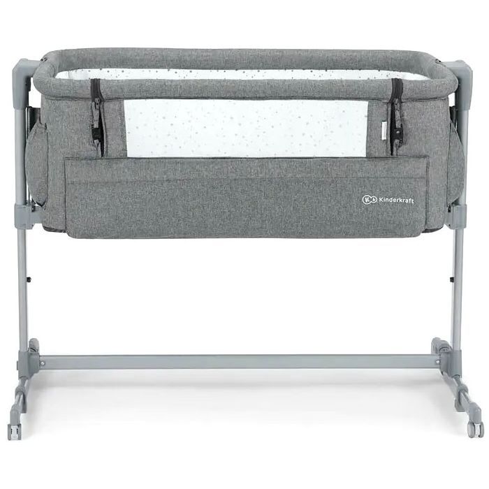 Кроватка Kinderkraft Приставне ліжечко-люлька Neste Up 2 Light Grey Фото 2