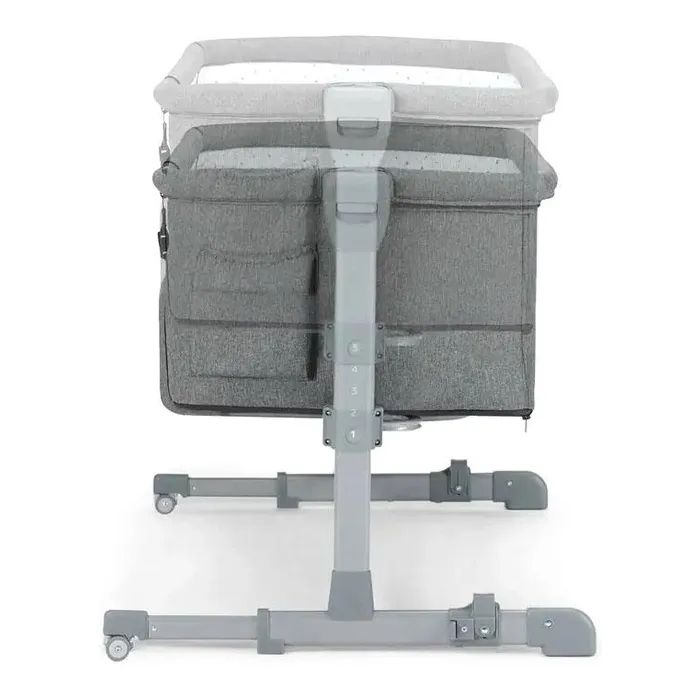 Кроватка Kinderkraft Приставне ліжечко-люлька Neste Up 2 Light Grey Фото 5