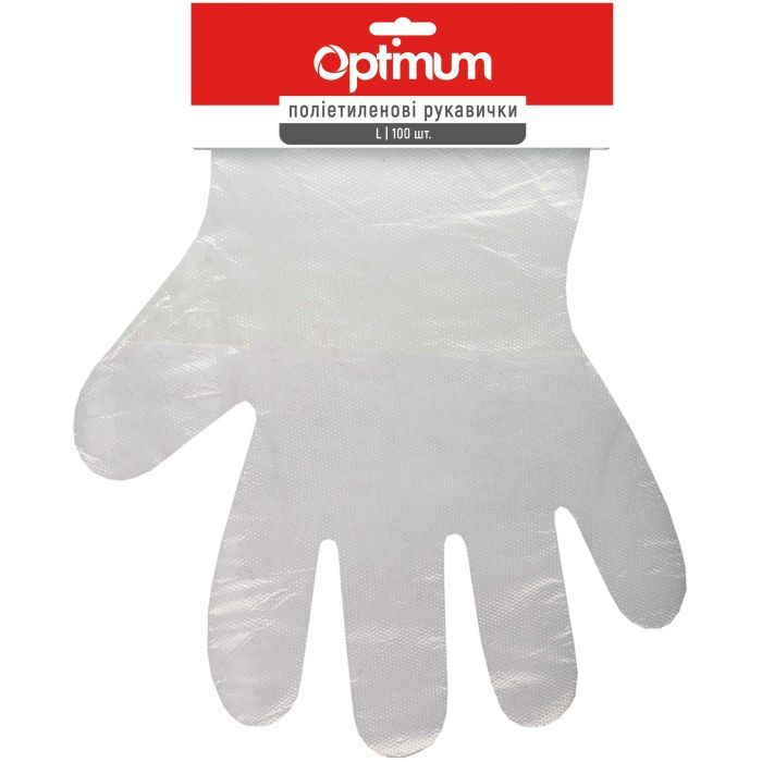 Перчатки хозяйственные PRO service Optimum Полиэтиленовые 100 шт. Фото
