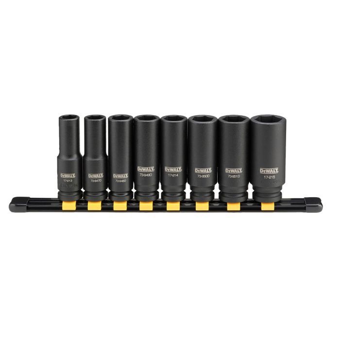 Набор торцевых головок DeWALT ударных, 1/2", 8 шт. Фото