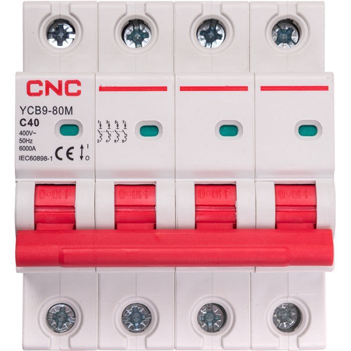 Автоматический выключатель CNC YCB9-80M 4P C40 6ka Фото
