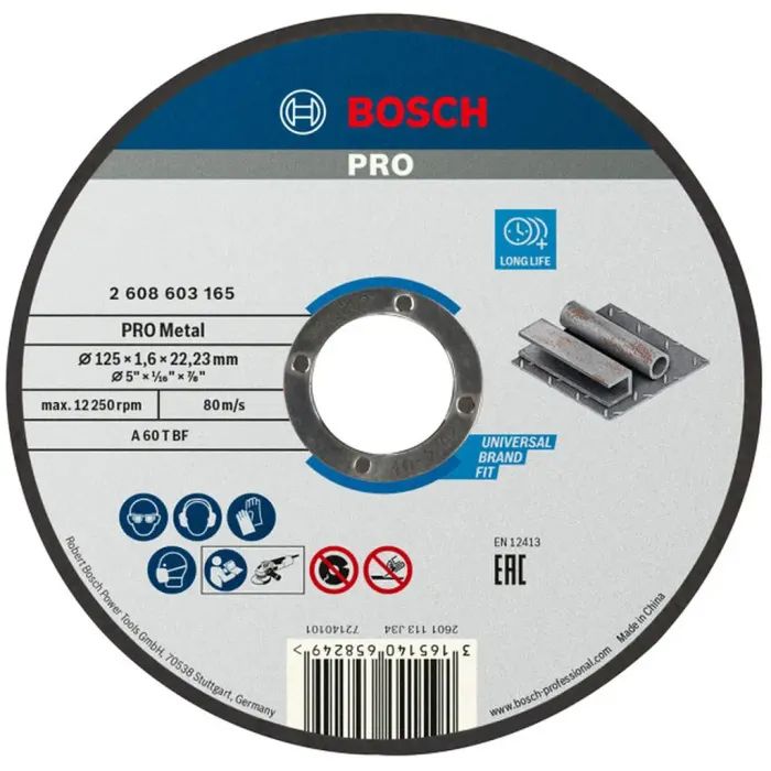 Круг отрезной Bosch Standard for Metal прямий 125х1.6мм Фото