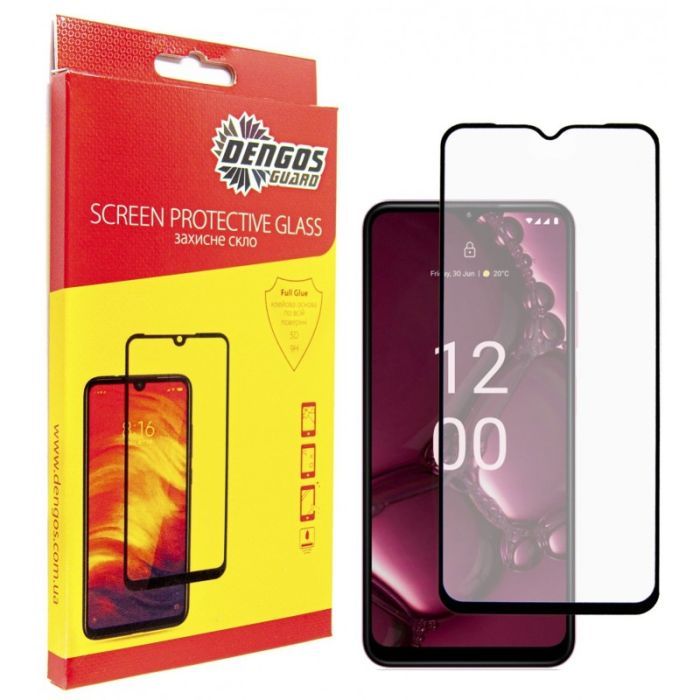 Стекло защитное Dengos Full Glue Nokia G42 5G (black) Фото