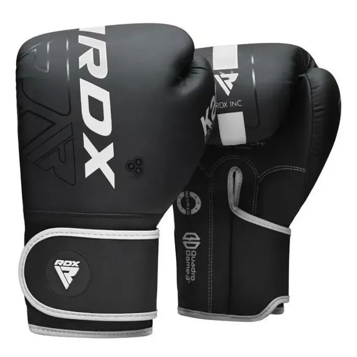 Боксерские перчатки RDX F6 Kara Matte White 16 унцій Фото