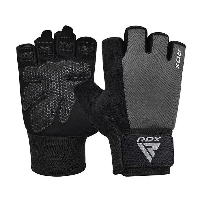 Перчатки для фитнеса RDX W1 Half Gray Plus XL Фото