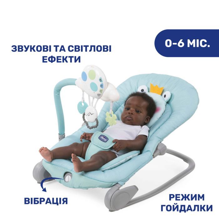 Кресло-качалка Chicco Balloon бірюзове Фото 1