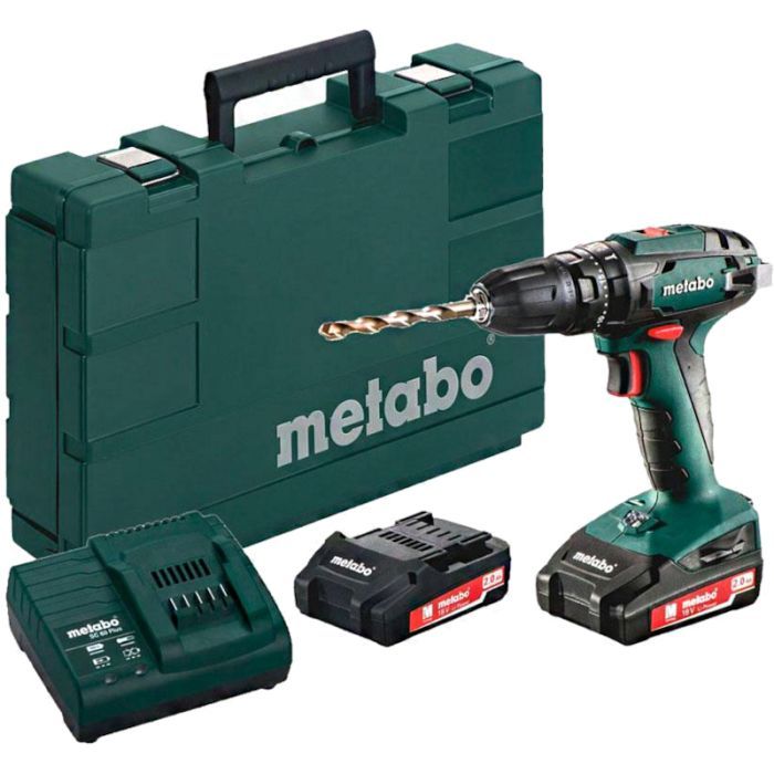 Шуруповерт Metabo SB 18 18V, 2х2Ah, 24-48Нм Фото