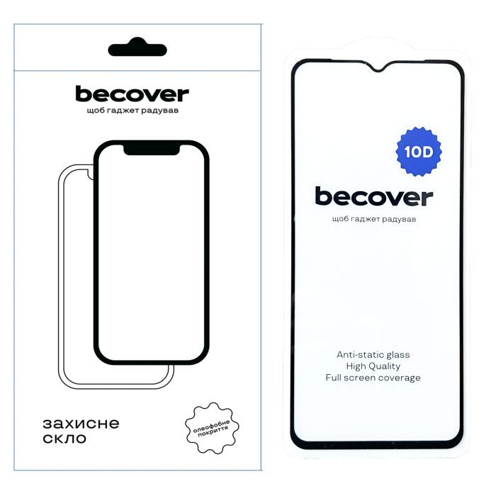 Стекло защитное BeCover Honor X6a 10D Black Фото