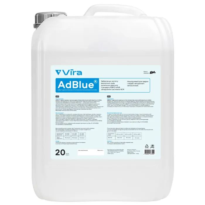 Присадка автомобильная VIRA AdBlue 20 кг Фото