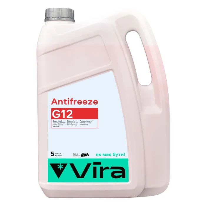 Антифриз VIRA -40 °C G12 червона 5 кг Фото