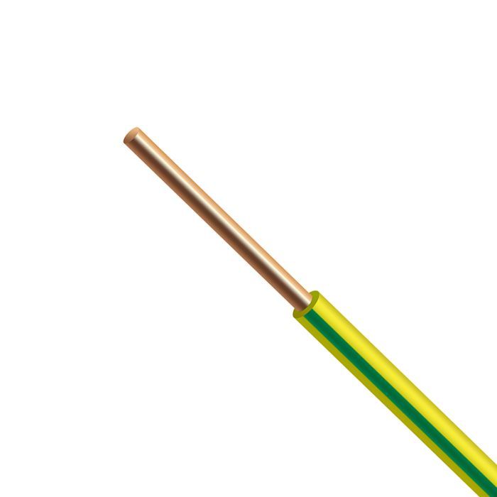 Кабель силовой HiSmart медь, одножильный, 6 мм, 100м=1бхт Фото