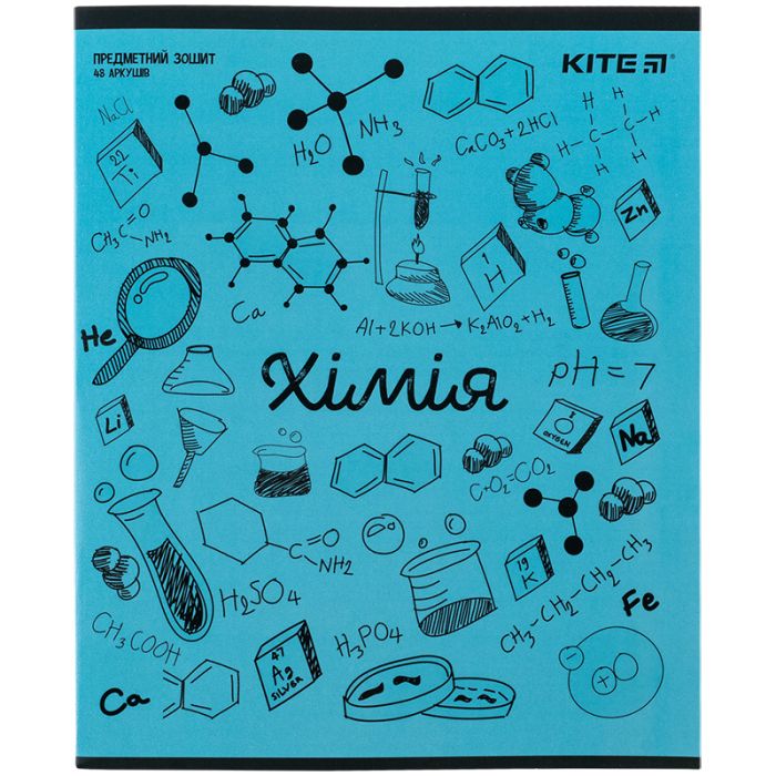 Тетрадь Kite предметная Sketch 48 листов, химия клетка Фото